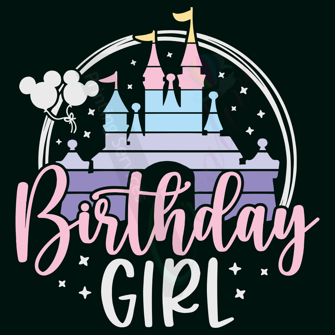 Birthday Girl Disney Castle