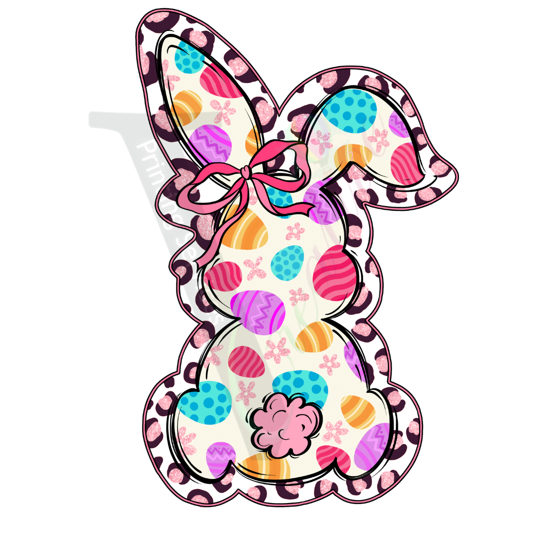 Easter Coquette -Bunny with Easter Eggs