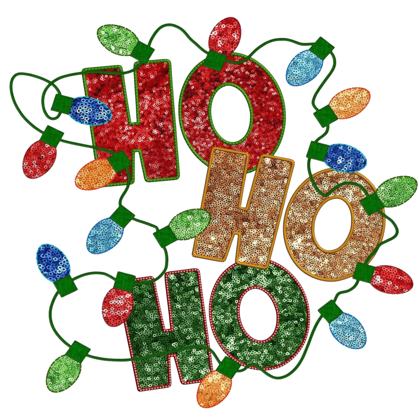 Ho Ho Ho Christmas lights