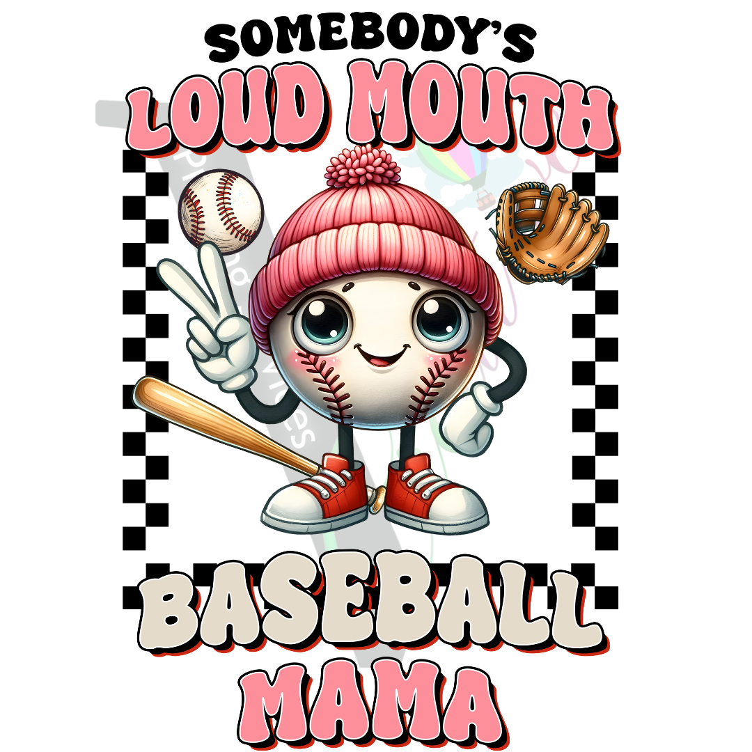 Baseball - Loud Mouth Baseball Mama