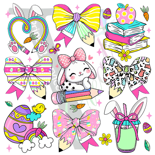 School - Teacher Easter Girly