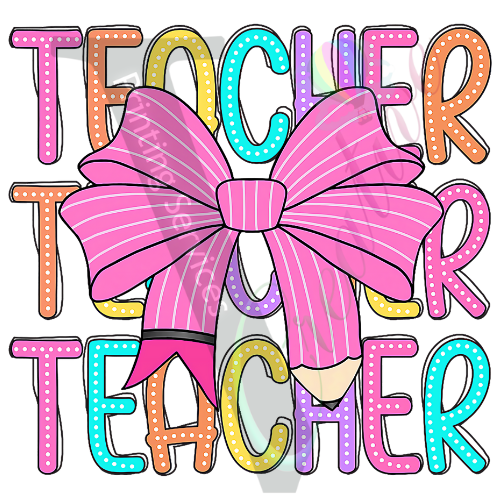 School - Teacher with Bow
