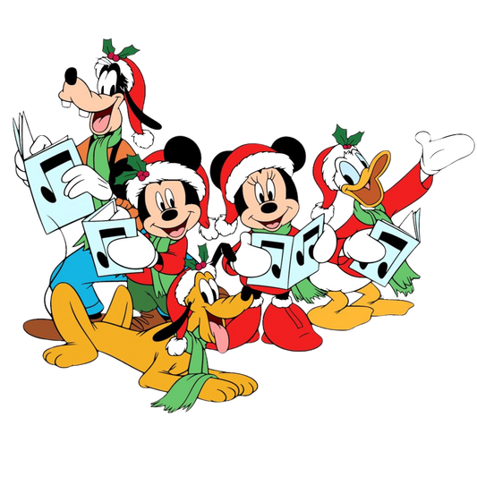 Christmas Caroling Mickey and Friends