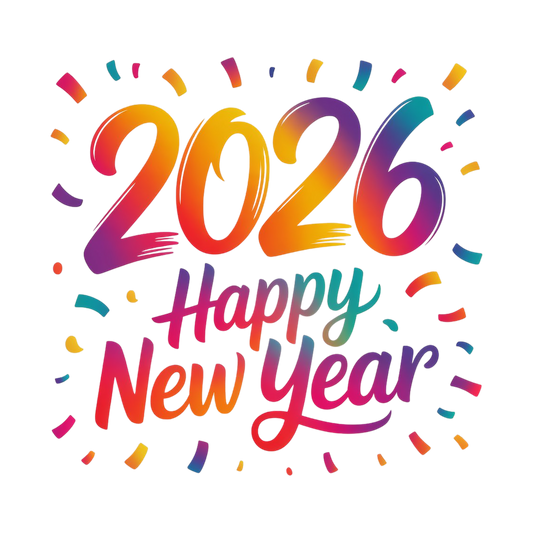 Colorful Happy New Year 2026