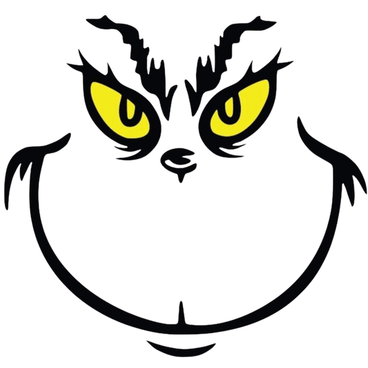 Grinch Face with No Background