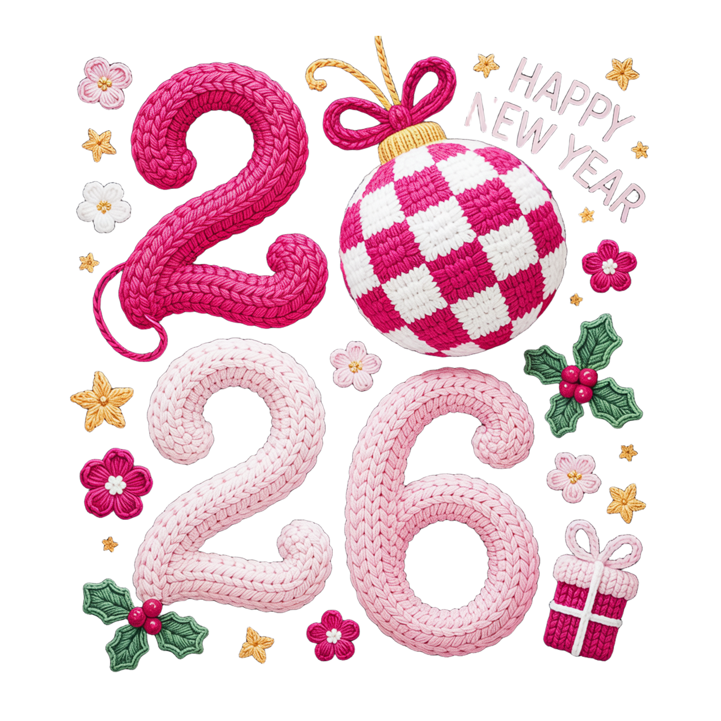 Happy New Year 2026 Crochet Yarn