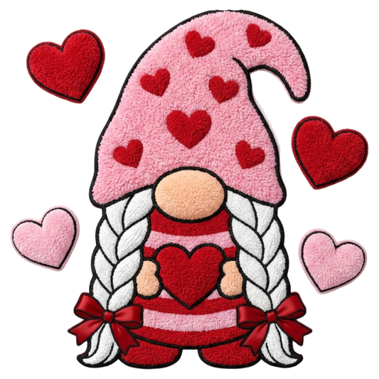 Latch Hook Yarn Valentines Gnome