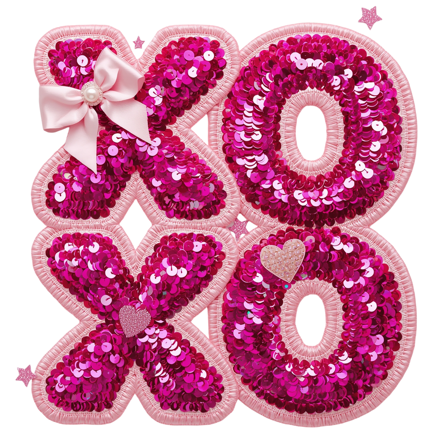 Retro Valentine XOXO Faux Yarn