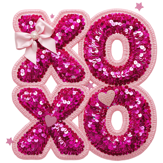 Retro Valentine XOXO Faux Yarn