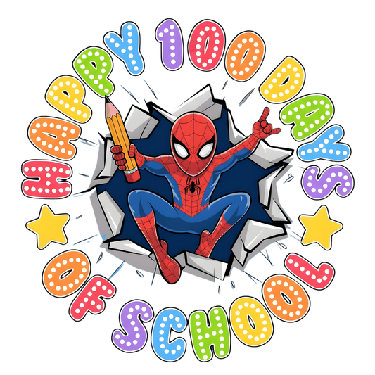 Spider Man Happy 100 Days of School