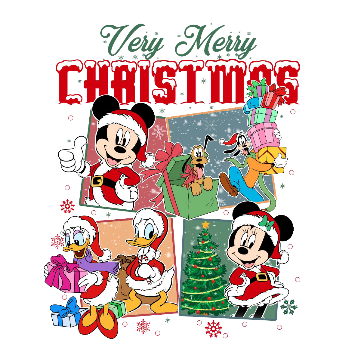Very Merry Christmas Mickey and Friends