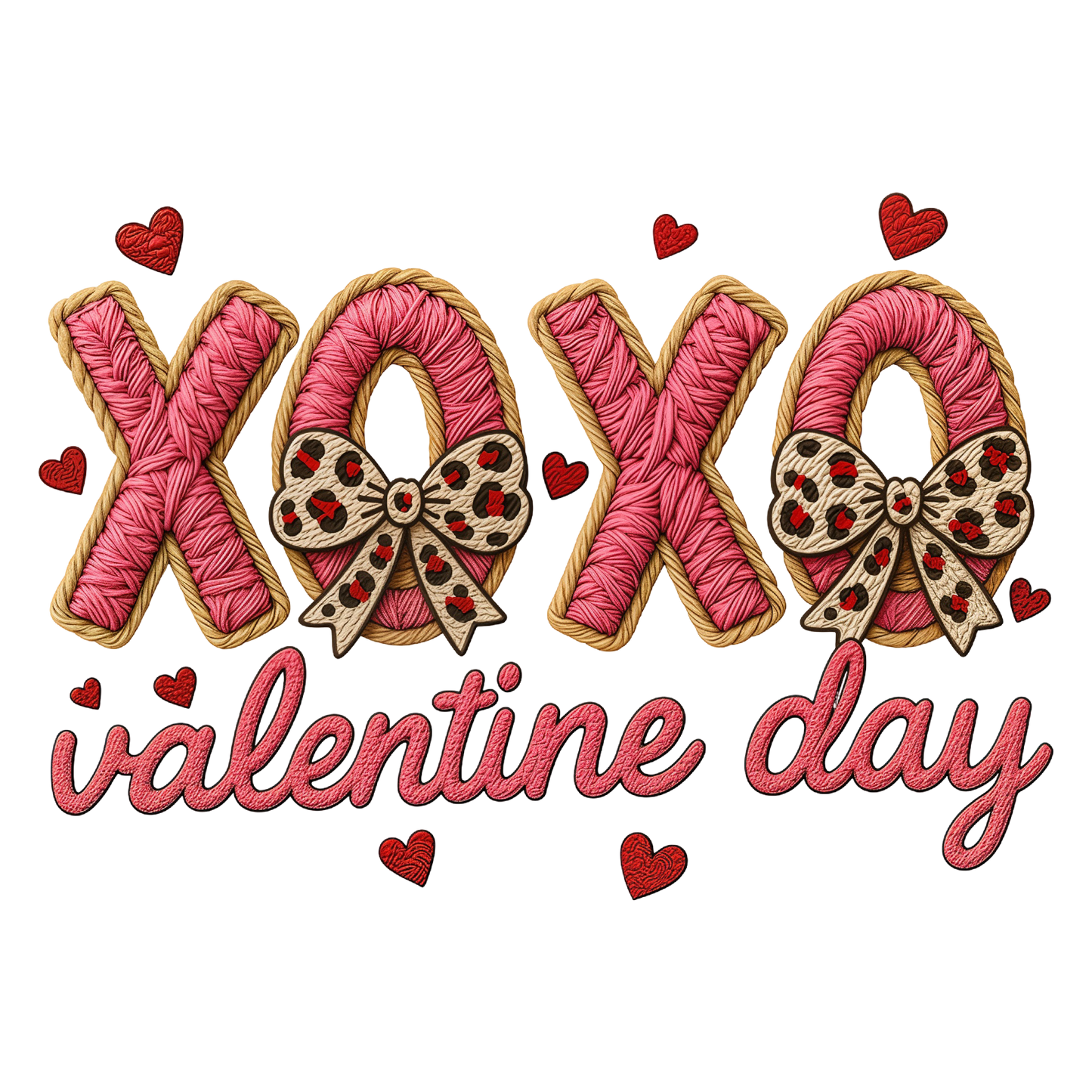 Yarn Crochet Xoxo Valentine Day